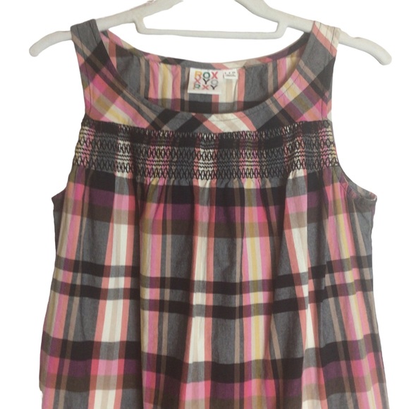 ROXY Plaid Dress/Cover up Size Small - Picture 6 of 12
